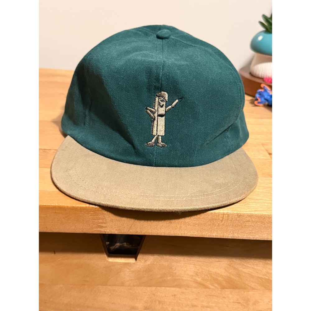 Firethorn Golf Hat Green Tan Leavitt Tube Embroidered Strapback Vintage NWT